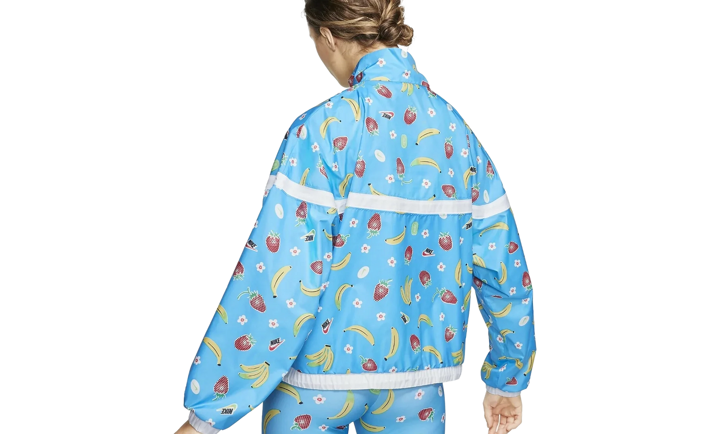 Sportswear Woven Printed Jacket WMNS "Light Current Blue" CJ3719 487