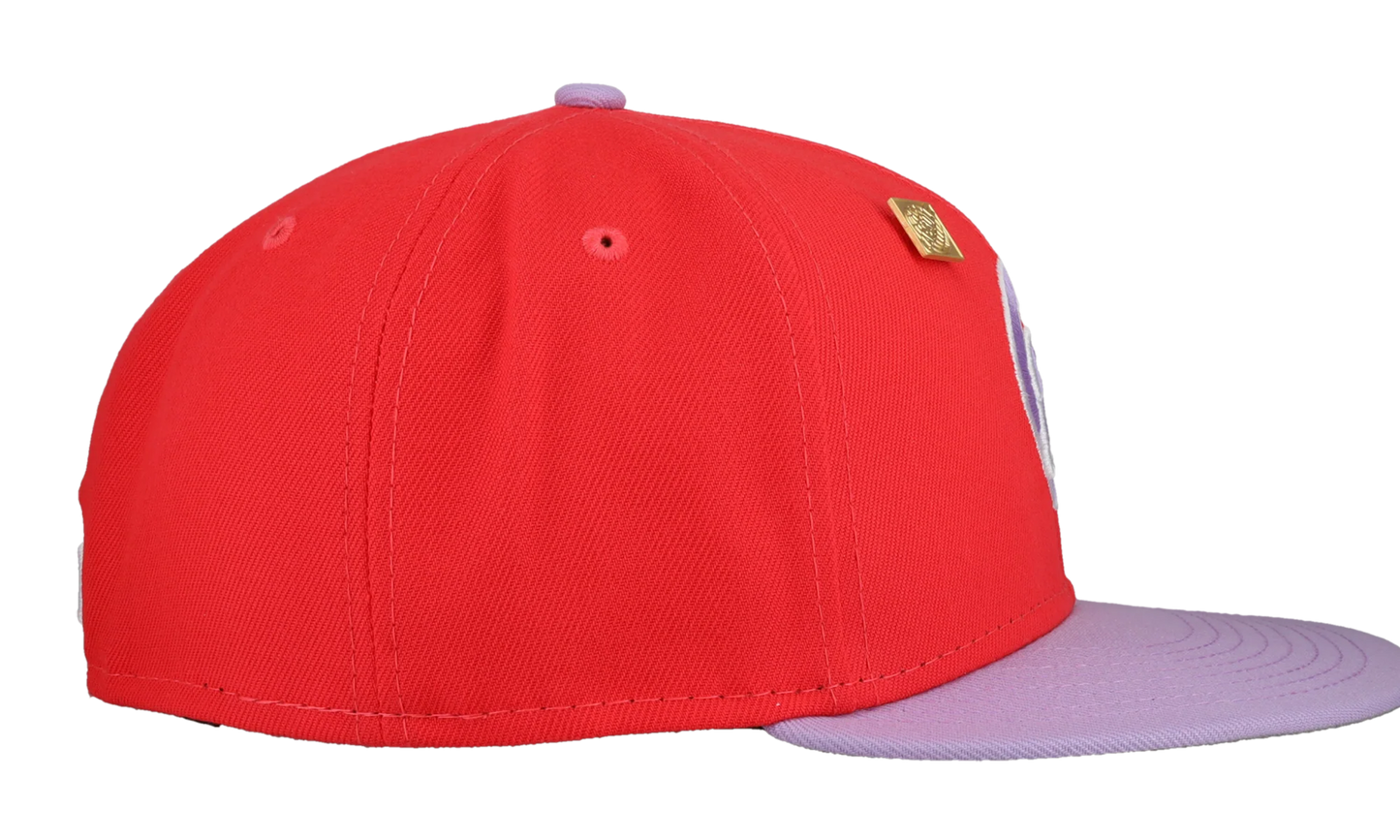 59FIFTY Chicago Cubs Two-Tone Color Pack Red Cap Fitted Hat "Red / Grey" 123451296494