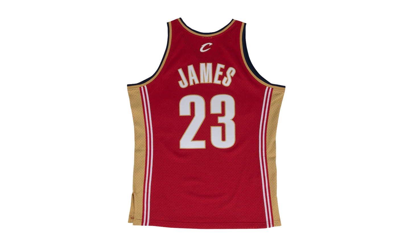 NBA LeBron James Swingman Jersey "2003 Cleveland Cavaliers - Dark Red" SMJYGS18155 CCADKRD03LJA