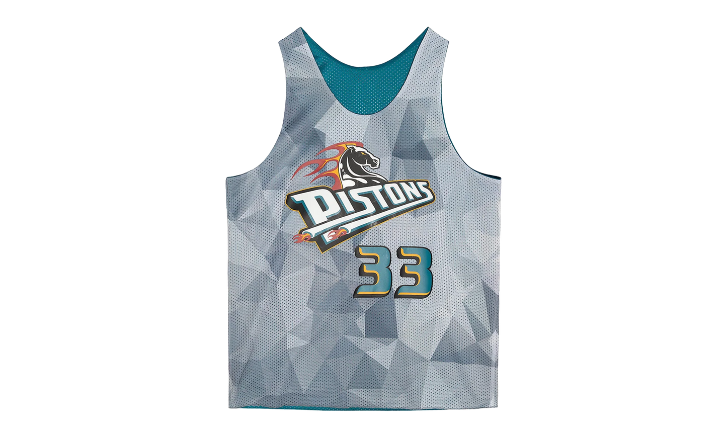NBA Reversible Mesh Tank "Pistons Grant Hill" TMTK3208-DPIYYGHITEAL_S