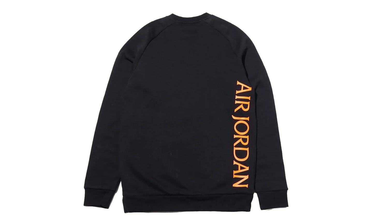 Air Jordan Jumpman Classics Crewneck Sweatshirt "Black / Vivid Purple / Orange" BV6006 011