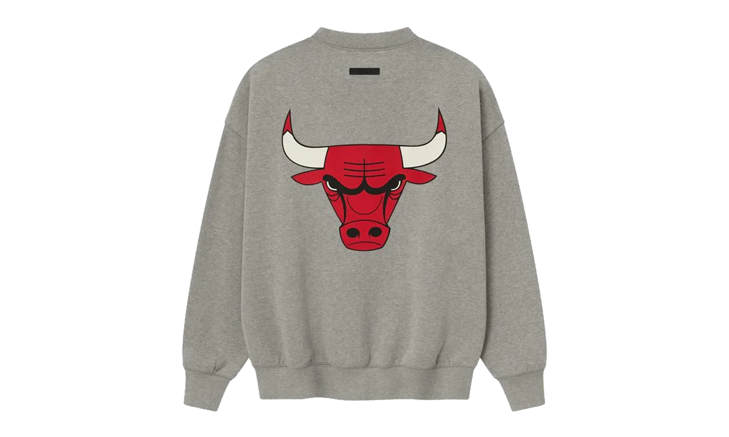 BULLS SPORTS FIT CREWNECK SWEATSHIRT "CONCRETE HEATHER" 192NB256506F