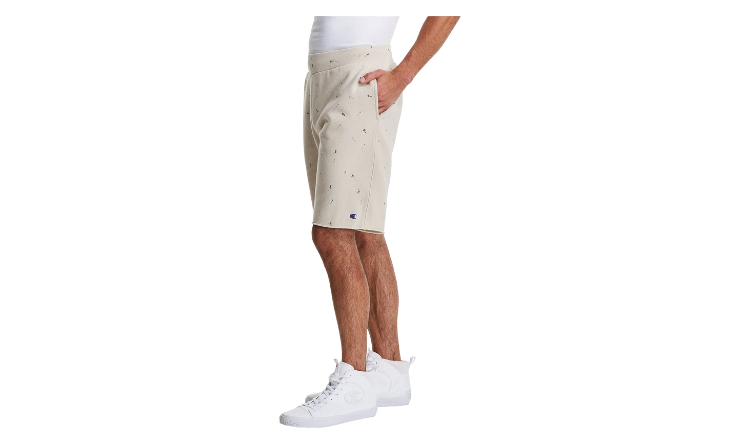 C-Life Reverse Weave Paint Splatter Shorts "Pebblestone" 825977 AZXC