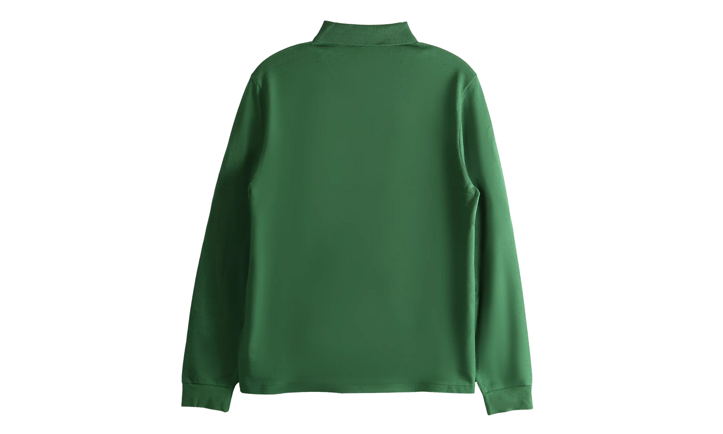 Classic Fit Long Sleeved L.12.12 Polo Shirt "Green" L1312 00 132