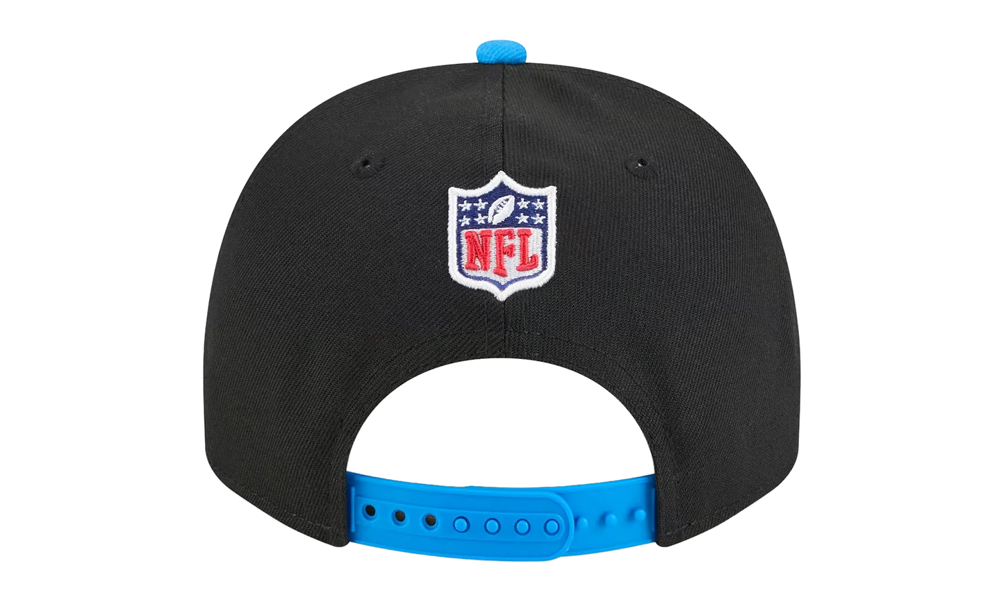 9FIFTY Detroit Lions NFL A Frame Snapback Hat "Black / Blue" NE105
