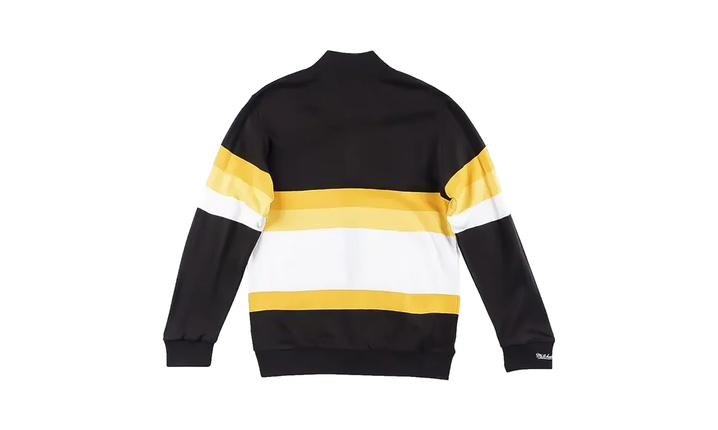 NFL Front Stripe Full Zip Sweater "Pittsburgh Steelers - Black" SWTRAJ18024 PSTBLCK