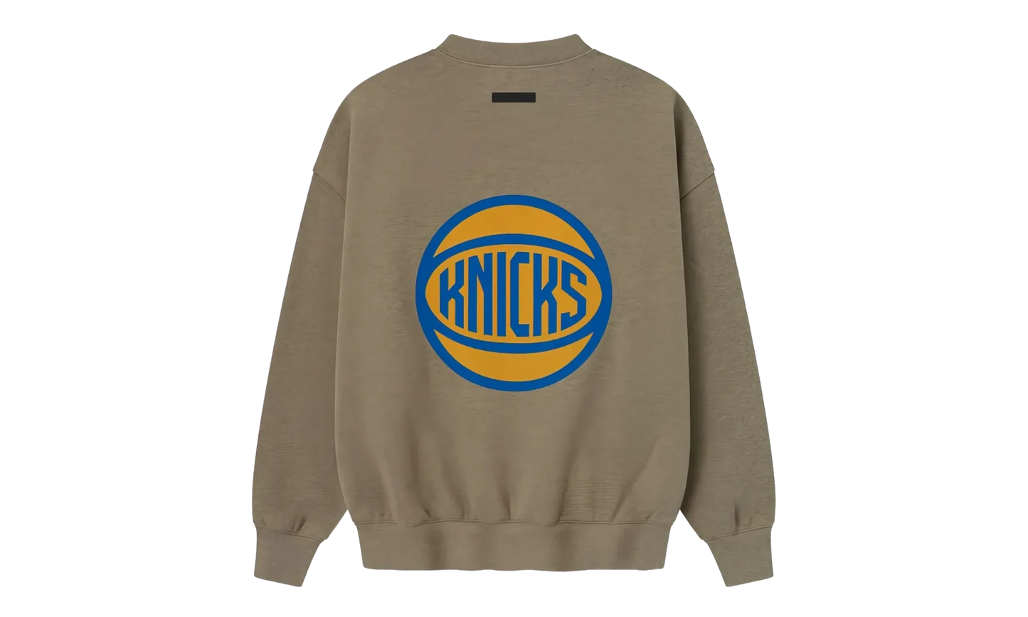 NBA Mens Knicks Sports Fit Crewneck "Homestead Heather" 192NB256508F