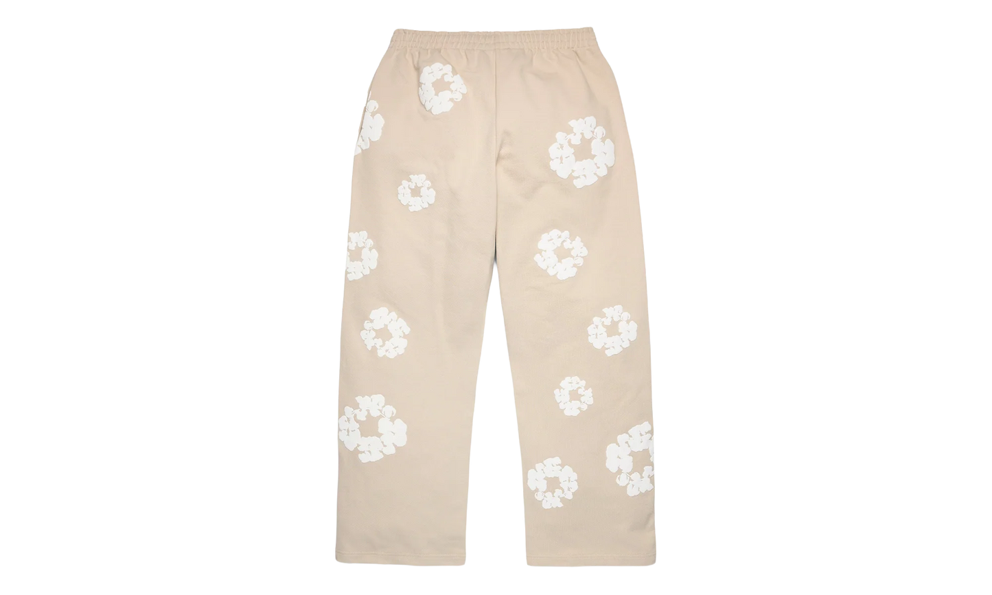 Cotton Wreath Baggy Sweatpants "Cream" DT614