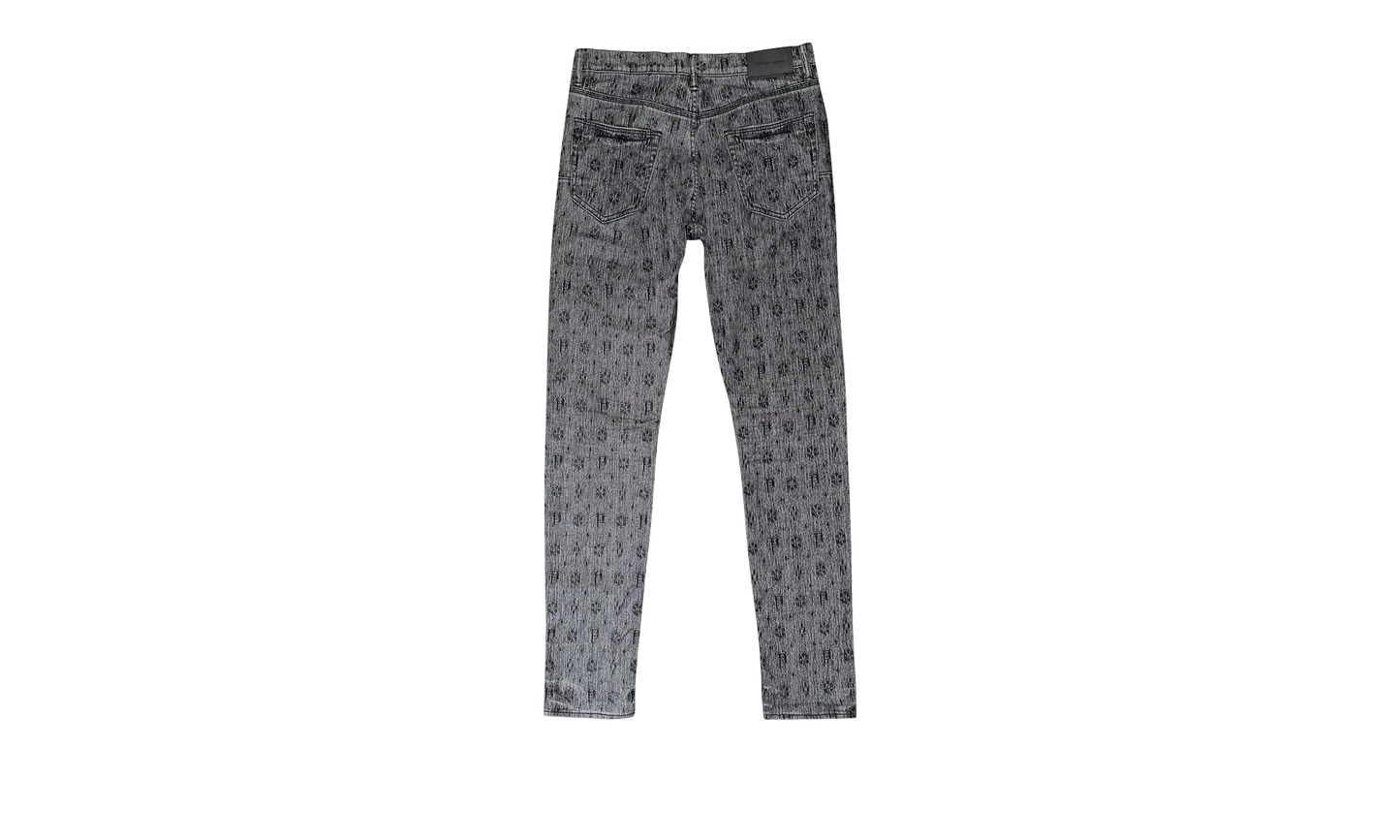 WHITE MONOGRAM BLACK FLOCKED "Black" P001 WMBF123