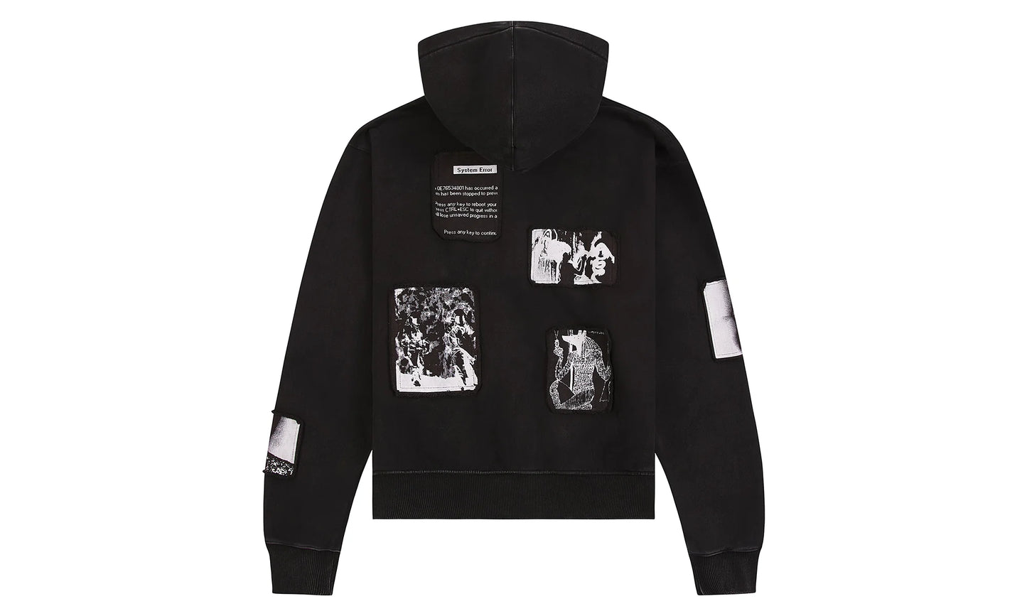 Zev Digital Patch Hoodie "Black" MDGDK909 BLK