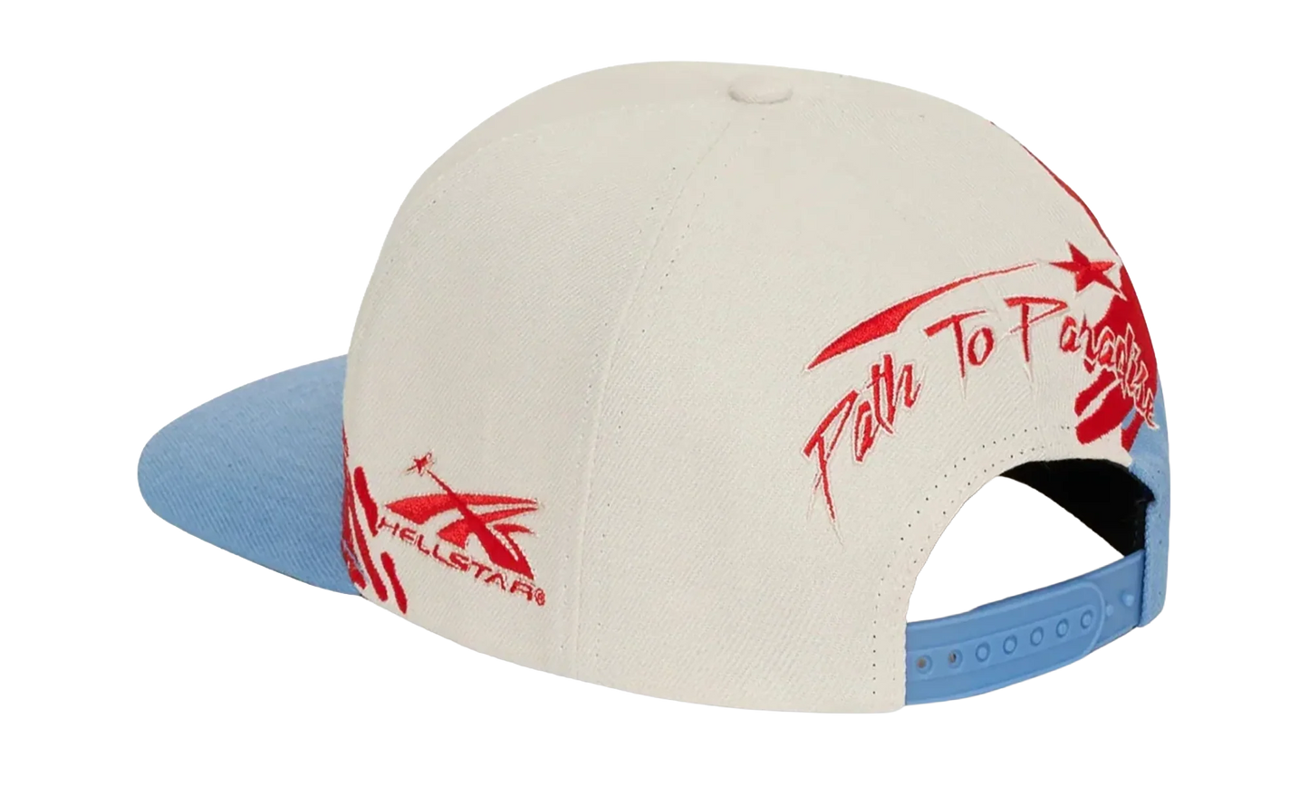 Paintbrush Snapback Hat "Red / Blue" HSR214