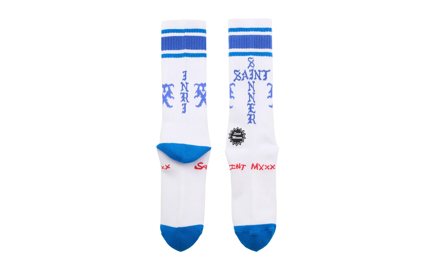 Sinner Sock "White / Blue" SM HR1 0000 109