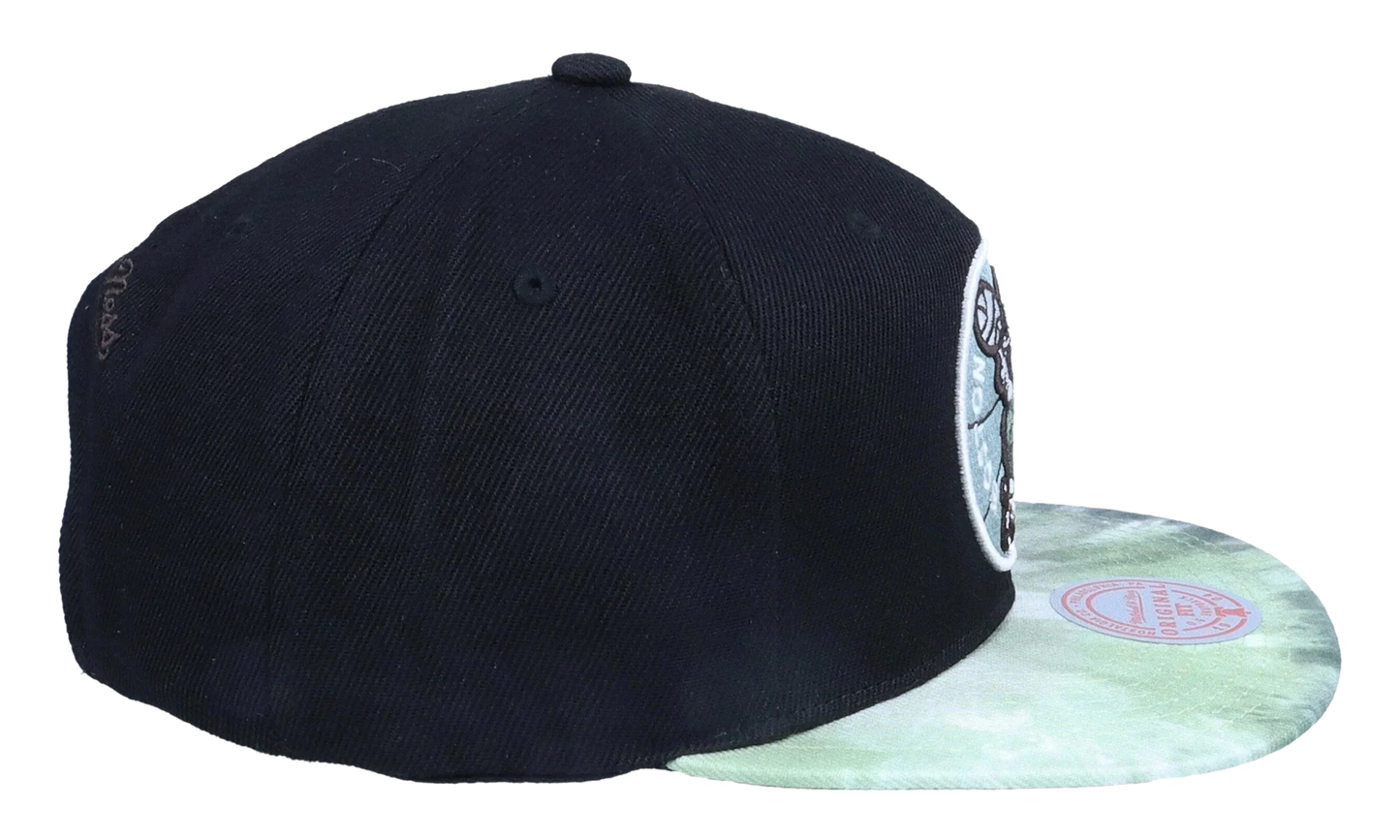 NBA Hardwood Classics Blitzed Snapback Cap "Boston Celtics - Black" 6HSSMM20062 BCEBLCK