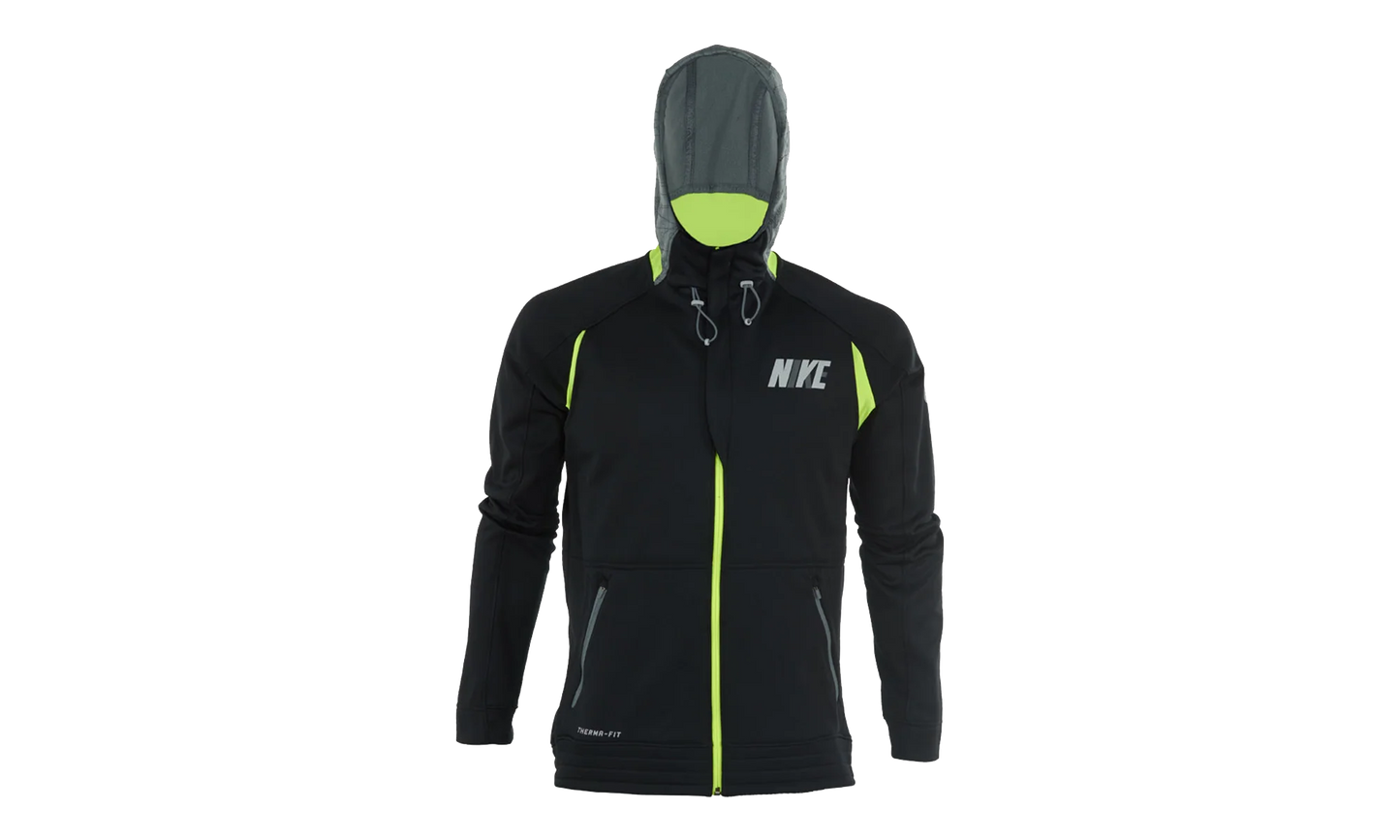 Hyper Elite City Hoodie "Black / Cool Grey / Volt" 716450 010