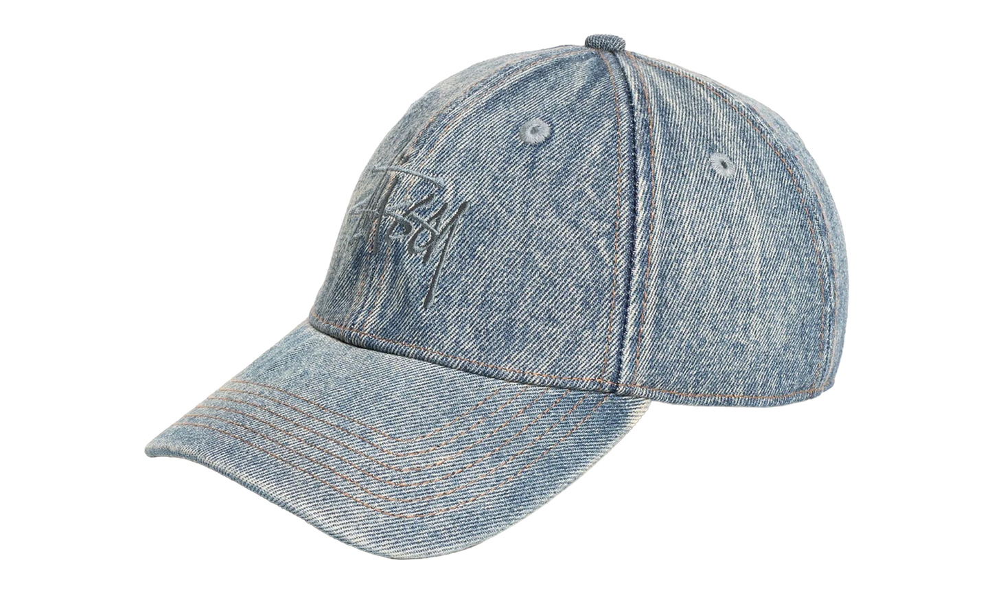 LOW PROFILE DENIM STRAPBACK "Indigo Stone Wash" STUS407