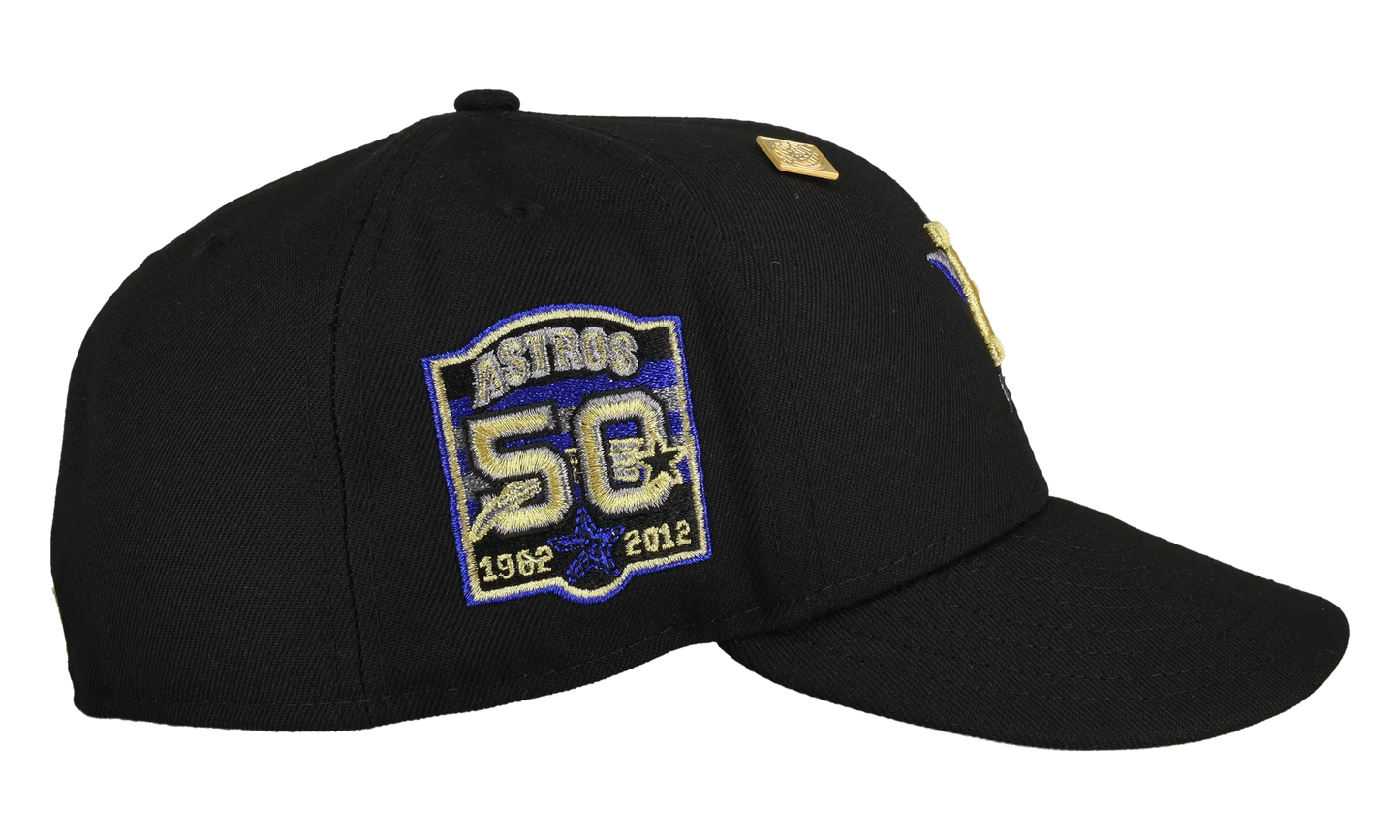 59FIFTY Houston Astros 50th Anniversary Star Fitted Hat "Black Yellow" NE414