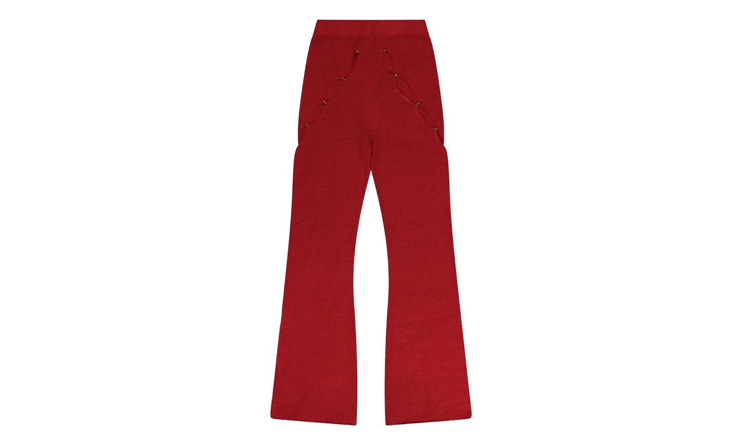 Knit Flared Pants WMNS "Red" RHDWBTM0003 RED