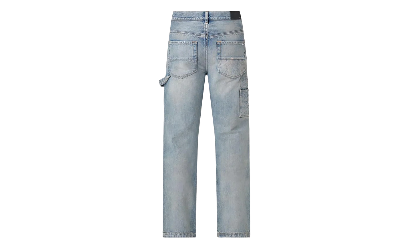 Debossed MA Quad Carpenter Jeans "Antique Indigo" AMDNGH1055 406