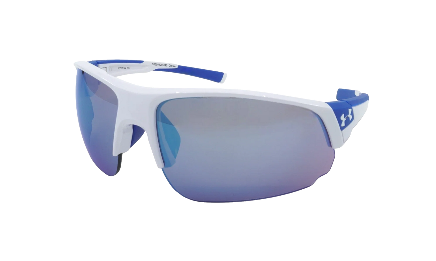 Changeup Dual Sunglasses "Gray Mirror - Shiny White / Royal Blue" S8650129 040