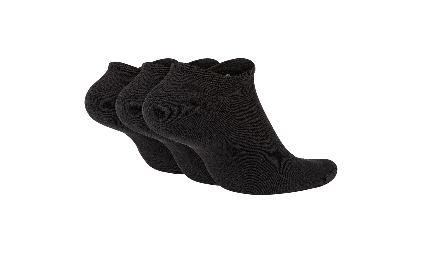 Everyday Cushioned Training No-Show Socks "Black / White - (3 Pairs)" SX7673 010