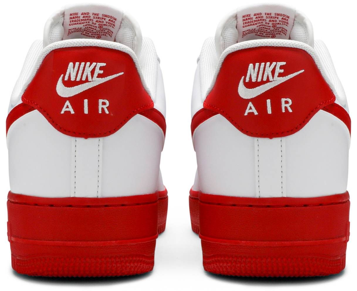 Air Force 1 Low White Red Midsole