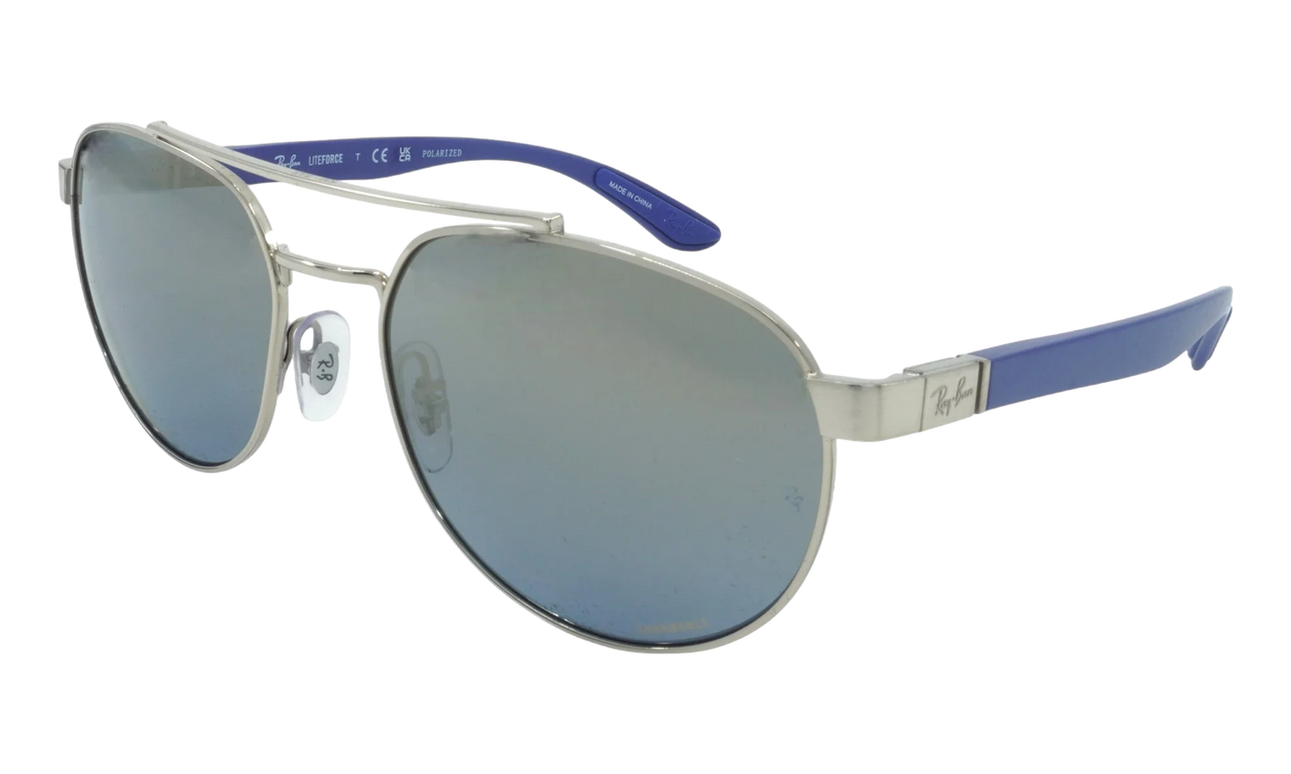 Irregular Polarized Sunglasses "Silver" RB3736CH-003-J0_56