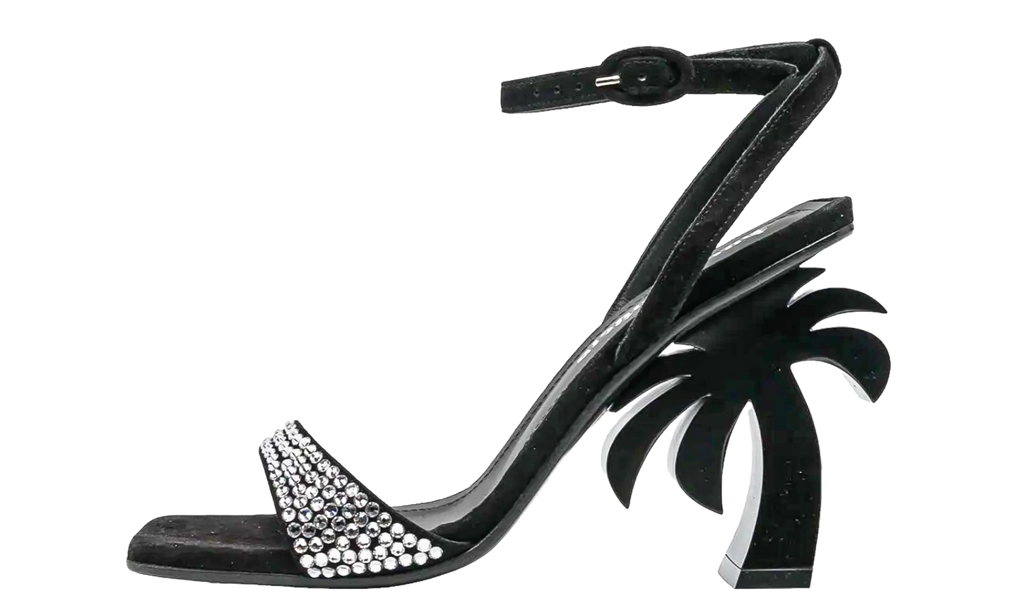 Rhinestone Heels WMNS "Black" PWIH004F22LEA0041083