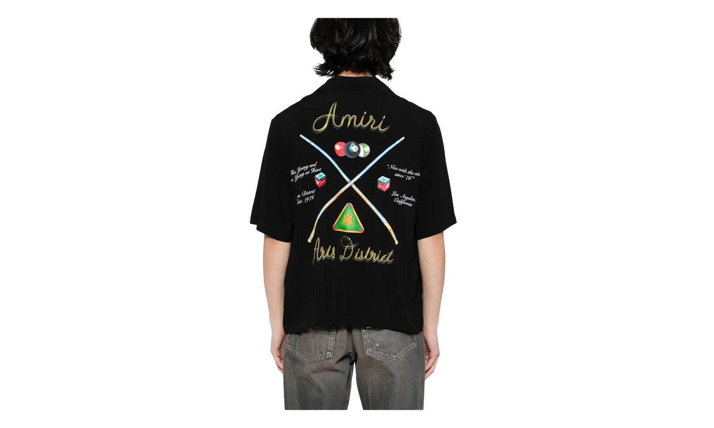 Pool Cue Bowling Shirt "Black" AMSTCA1078 001
