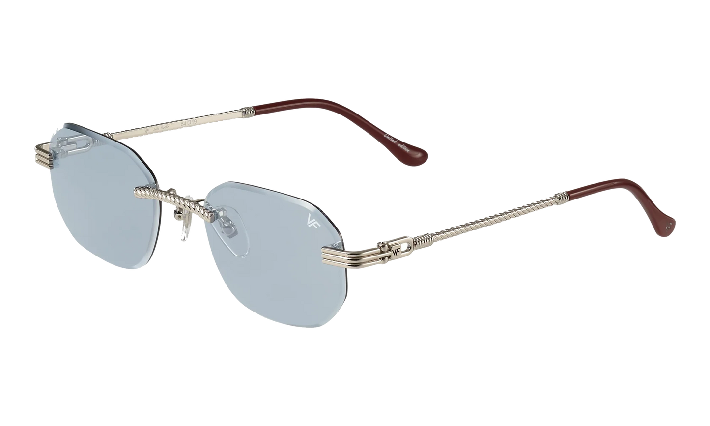 Hustler Rimless Drill Mount 24KT "White Gold / Blueberry" DMHU2 0046 44C3