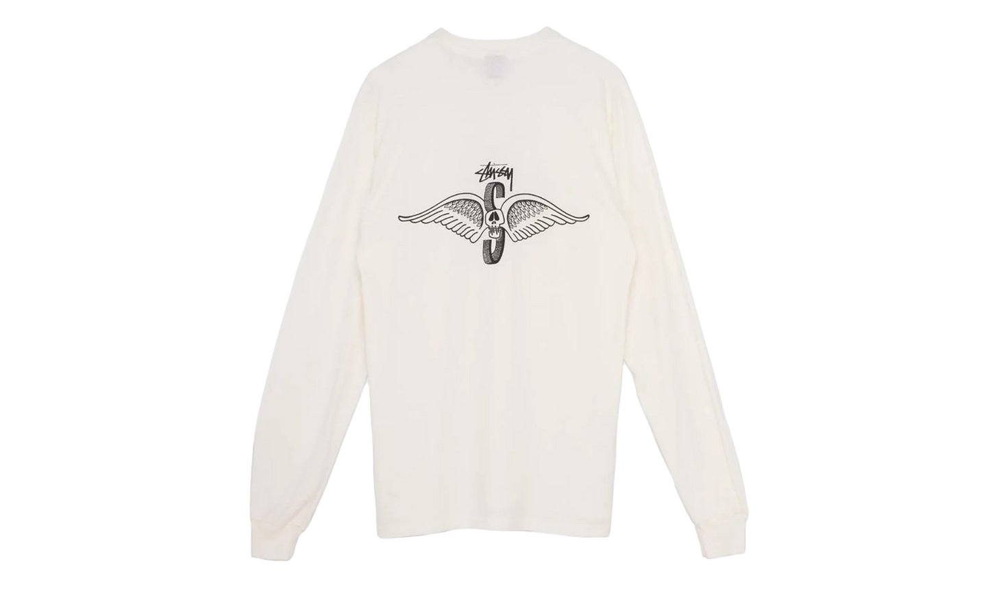 Skull Wings Pigment Dyed Long-Sleeve "Natural" STUS367