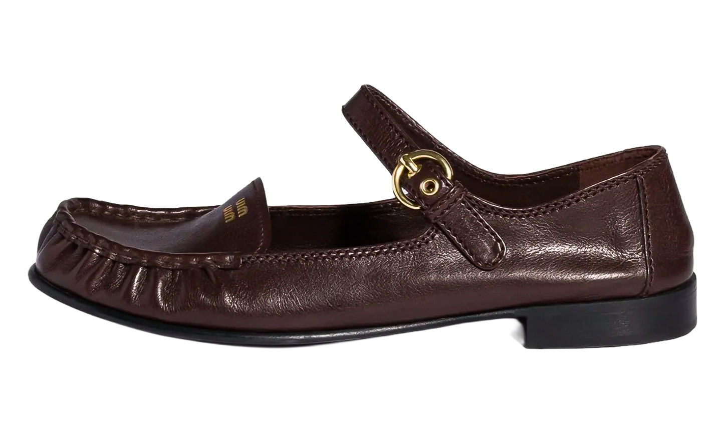 Leather Strap Loafer WMNS "Dark Brown" 5D563E 007 F0003