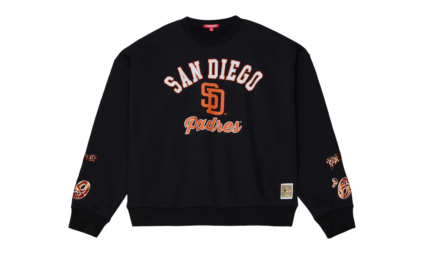 MLB Premium CR Fleece Sweatshirt WMNS "San Diego Padres - Black" SKU FC11344 SDPBLCK