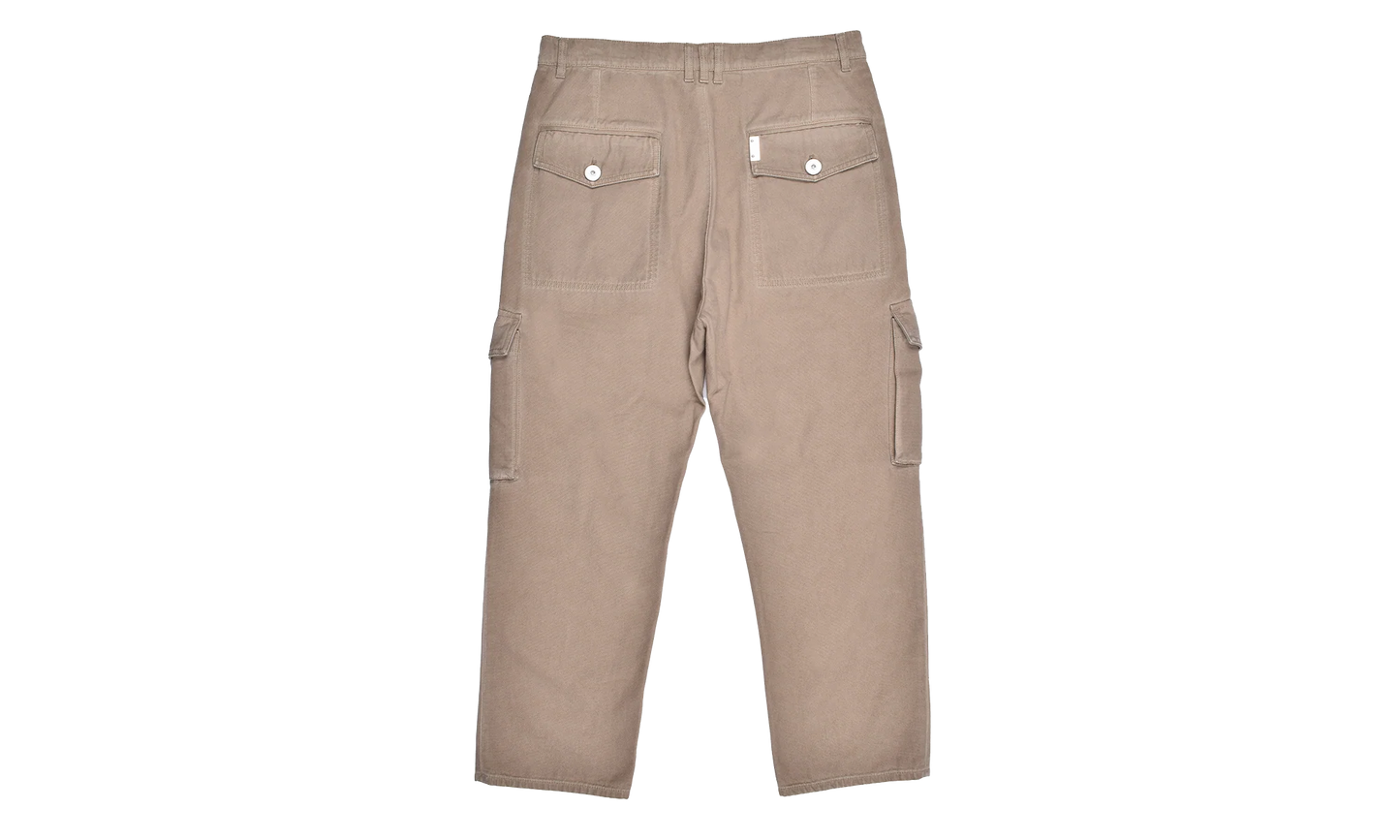 Loose Fit Cropped Cargo Trousers "Light Taupe" AH0PQ006CD968CB