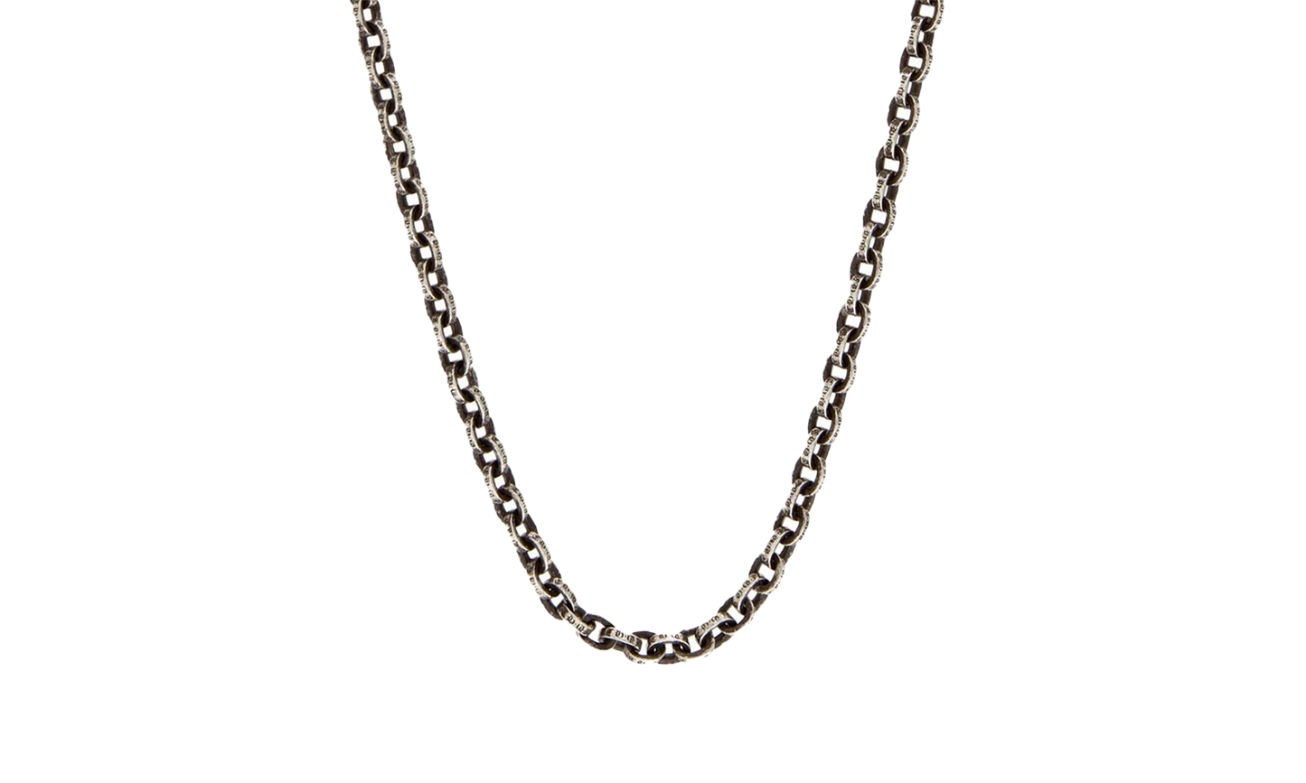 16" Paper Chain Necklace "Silver" CHRM1175