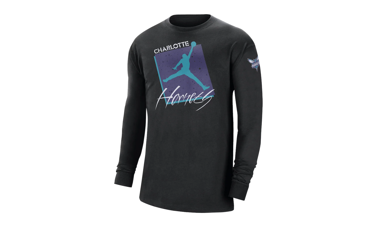 NBA Charlotte Hornets Courtside Statement Edition Max 90 T-Shirt "Black" DZ5555 010