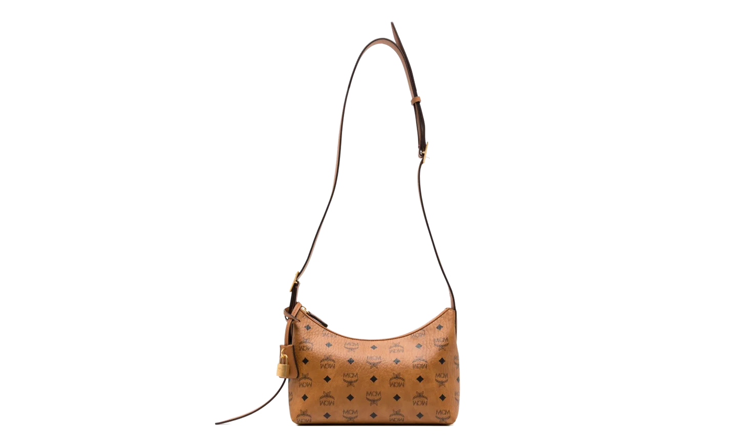 Small Aren Hobo in Visetos "Cognac" MWHESTA01CO001