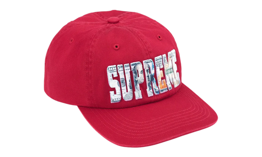 Embroidered Money Logo 6 Panel Hat "SS26 - Red" SU27430