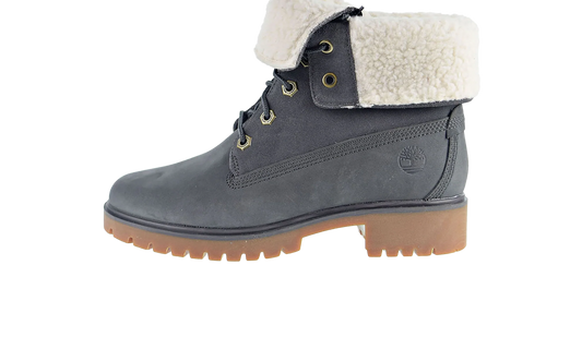 Jayne WP Fleece Fold Down Boot WMNS "Dark Grey Nubuck" TB0A1SGI