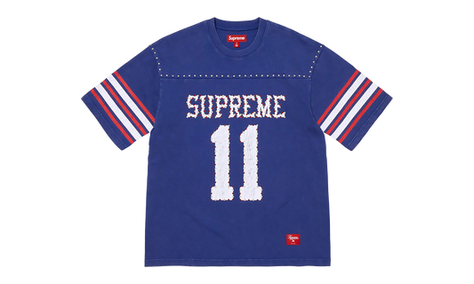 Studded S/S Football Top "SS26 - blue" SU27033