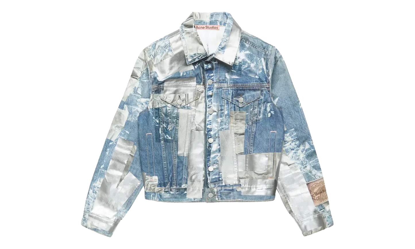 Printed Tape Denim Jacket "Blue" B90886AUZ