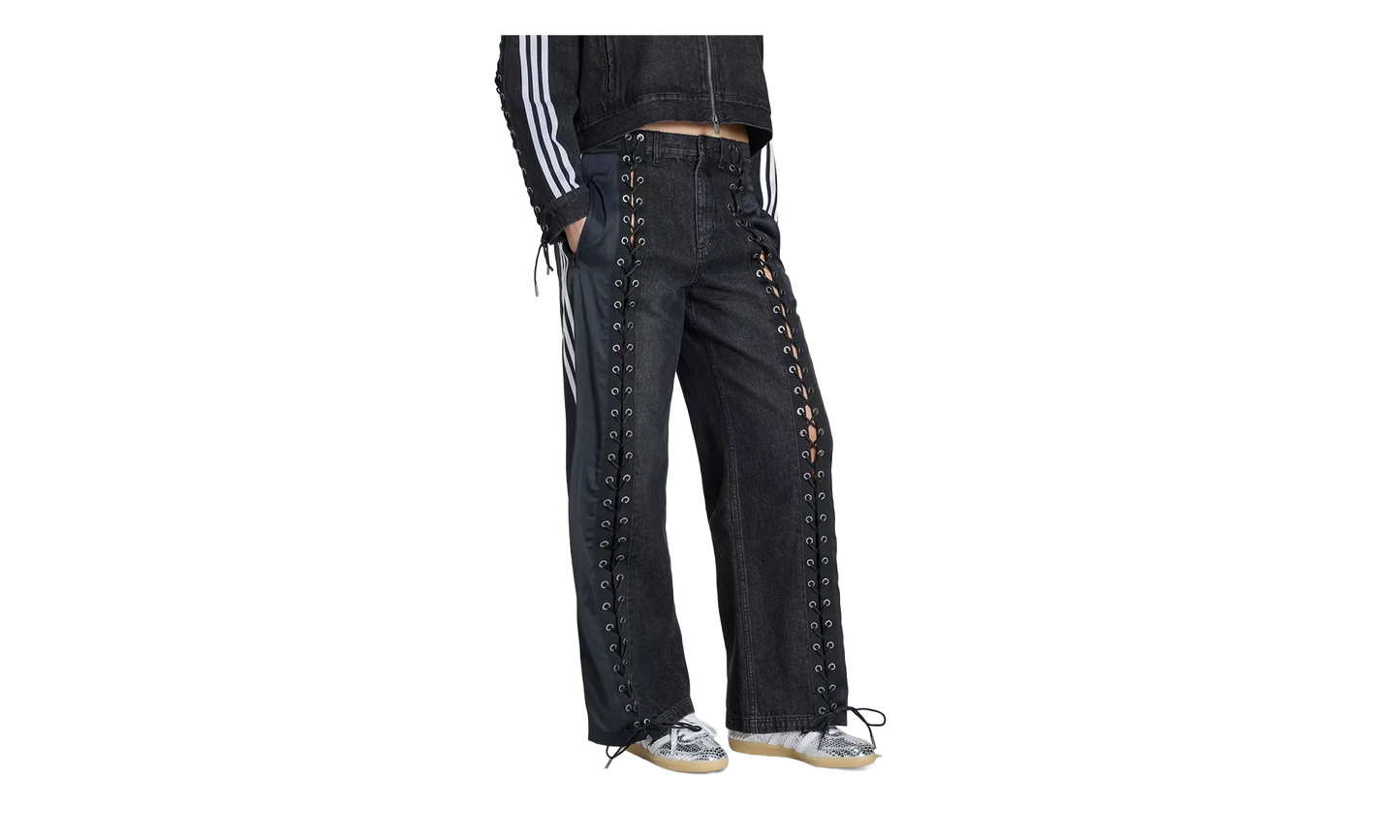 ORIGINALS DENIM FB LACING PANTS WMNS "Black" KS3878