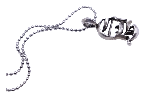 Logo CH Vertical Pendant With Ball Chain "Silver" CHRM0767