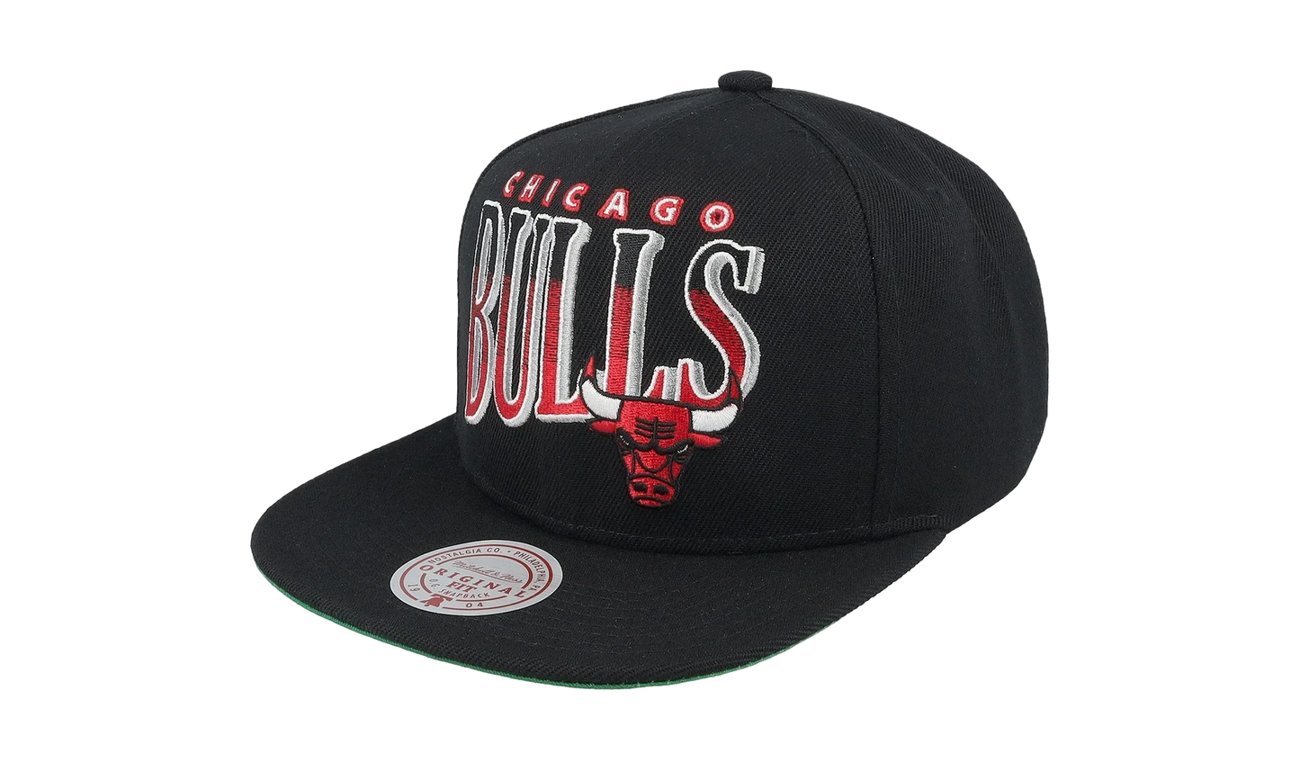NBA Line Work Snapback Cap "Chicago Bulls - Black" HS8533 CBUBLCK