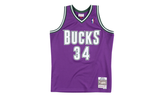 NBA Ray Allen Swingman Road Jersey "2000 Milwaukee Bucks - Purple" SMJYAC18014 MBUPURP00RAL