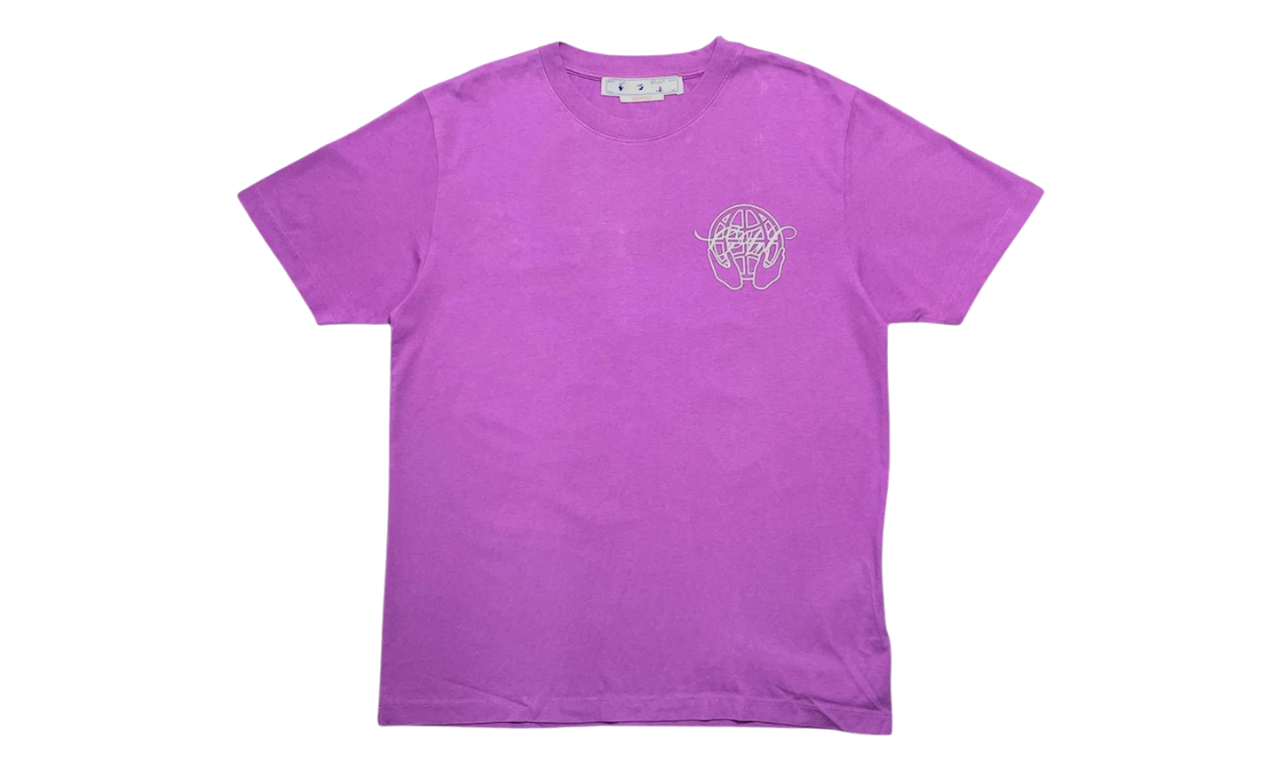 Hand Arrow Slim Short Sleeve T-Shirt "Orchid" OMAA027S23JER0073601