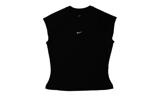 NSW Chill Knit Tight SS Ribbed Top WMNS "Black" IF0242 010