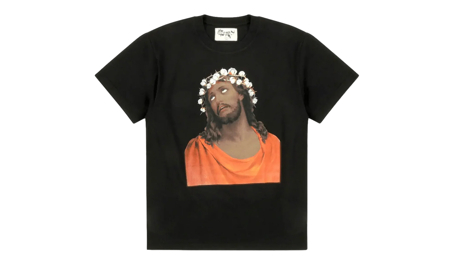 Crown of Made Cotton Short Sleeve T-Shirt "Black" DT290