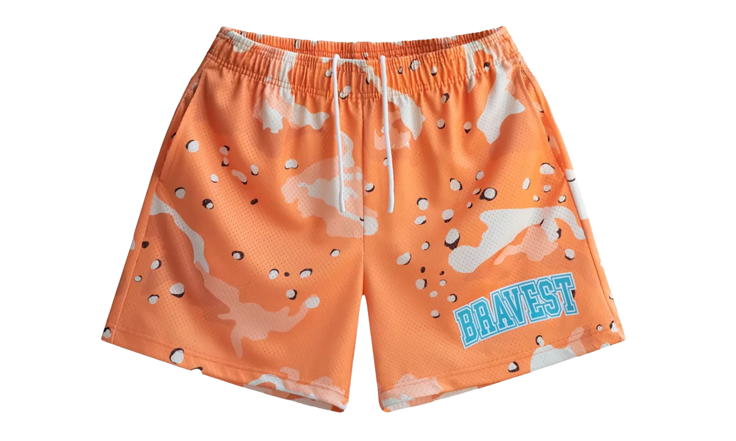 Chip Camo Shorts "Orange" BS117