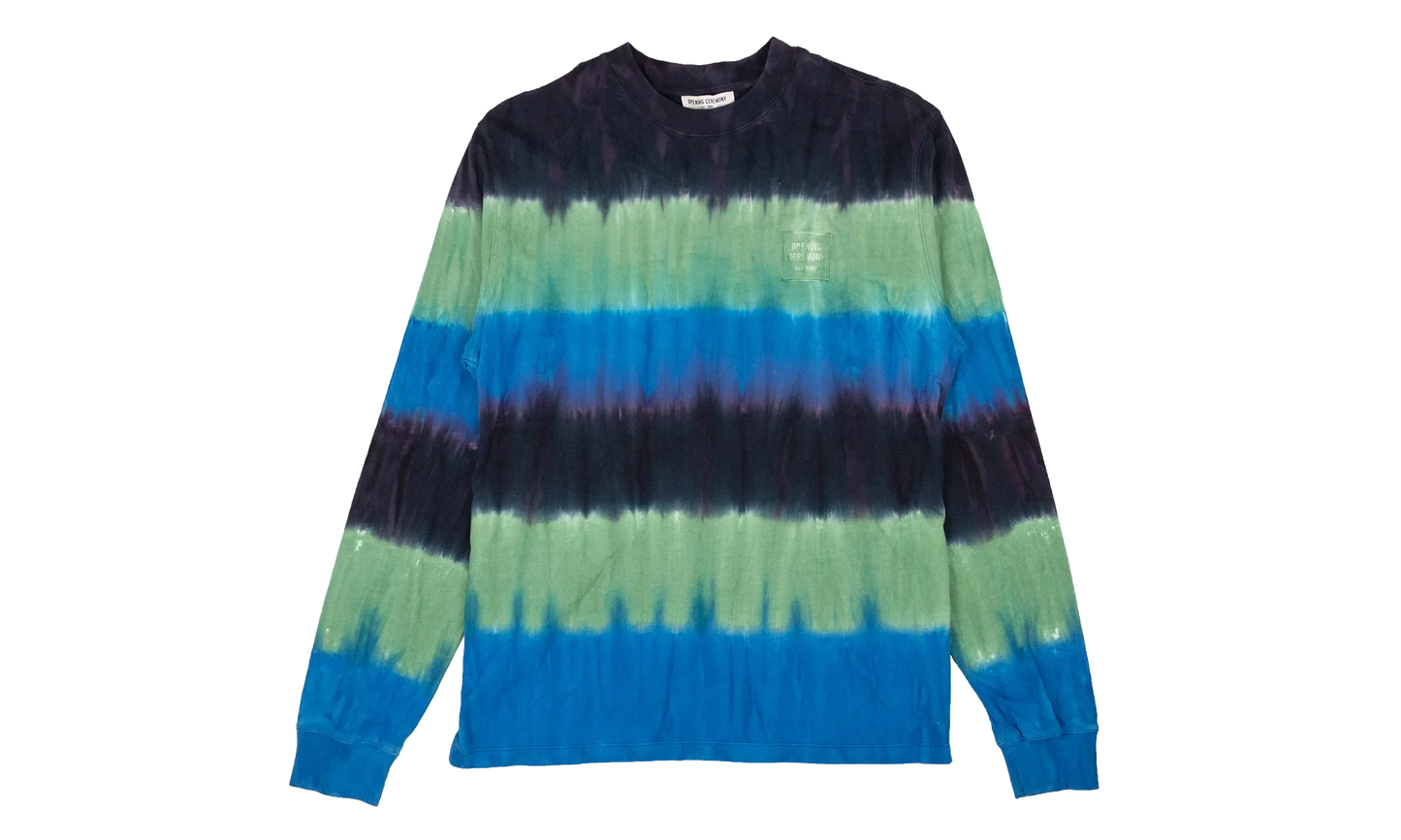 Mini Box Logo Tie Dye Long-Sleeve T-Shirt "Navy" 95 OCY 1087