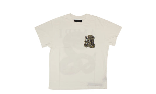White Snake Cotton T-Shirt "White" AMR-XTSH-0054